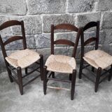 Mulched brutalist chairs, set of 6