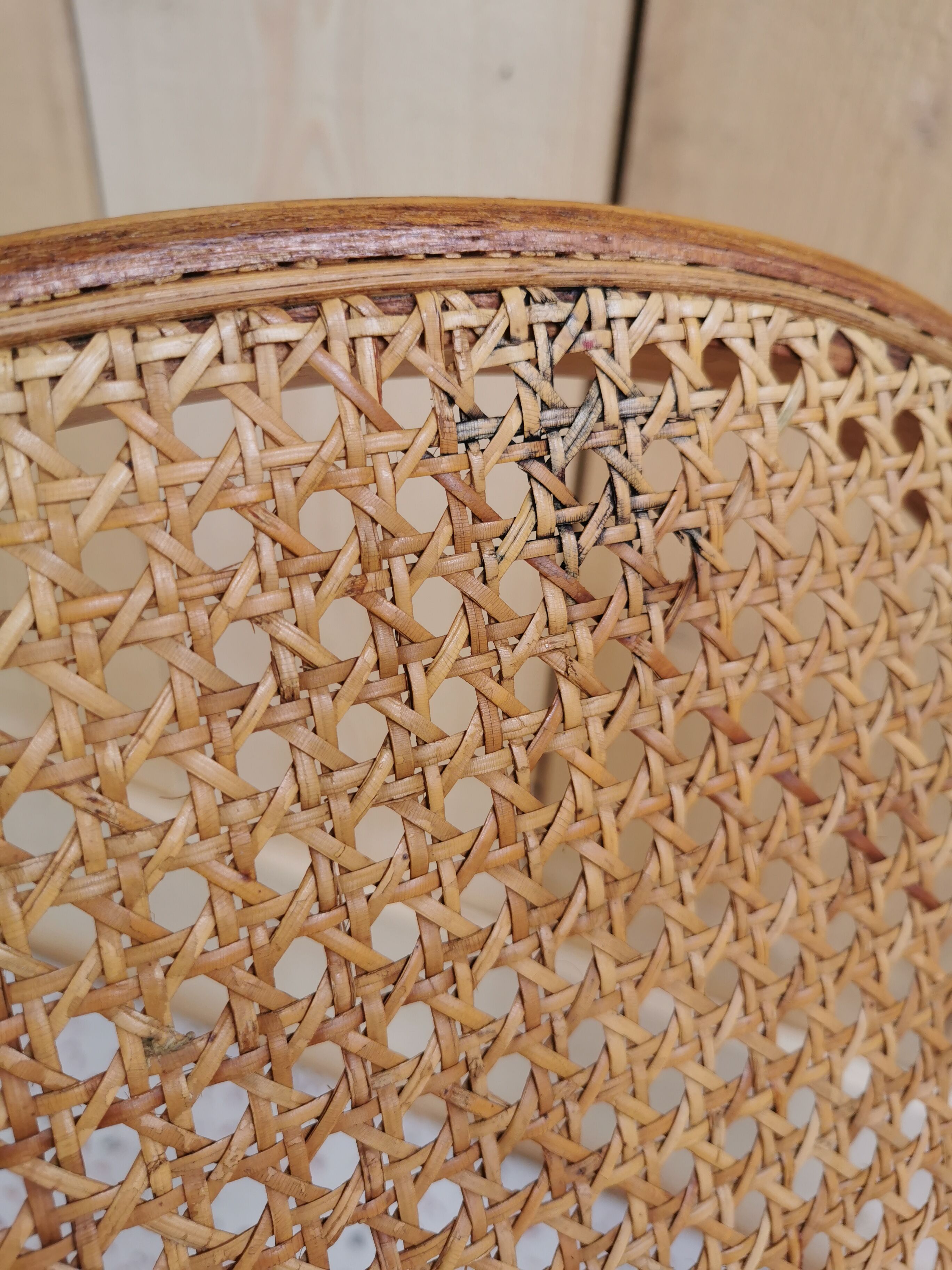 Rocking chair in caning