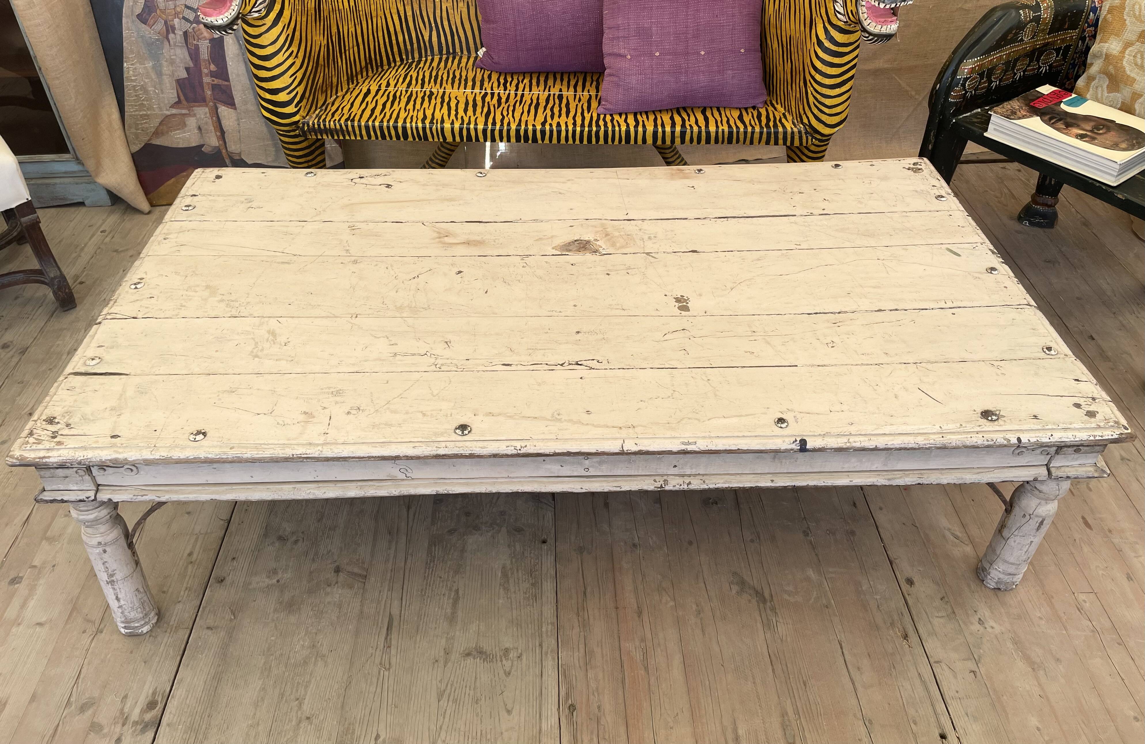 Table basse laqué blanc