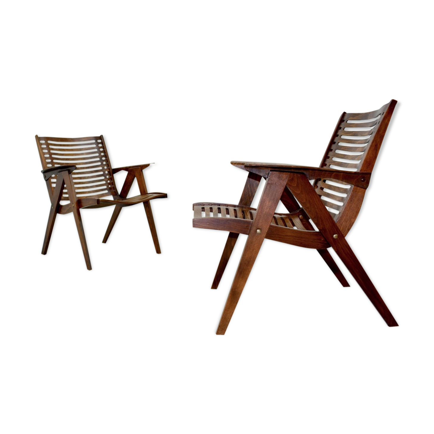 Chairs designed by Niko Kralj produced by Stol Slovenia