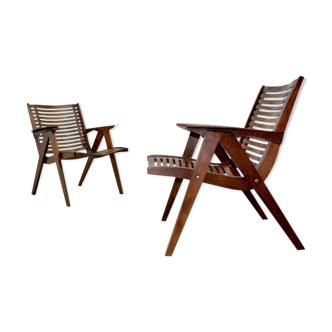 Chairs designed by Niko Kralj produced by Stol Slovenia