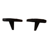 Pair of wall consoles, folk art