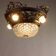 Antique Art Nouveau wrought iron chandelier, 20th century