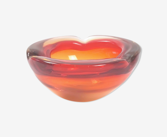 Cendrier / bol en verre de Murano du milieu du siècle, années 1960
