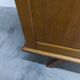 French wardrobe with tapered legs, 3 doors, 120cm hanging rail, new.