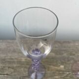 4 large, multicoloured, twisted champagne flutes