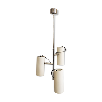 Lustre à 3 bras de lumières orientables, circa 1970