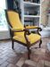 Yellow Voltaire armchair