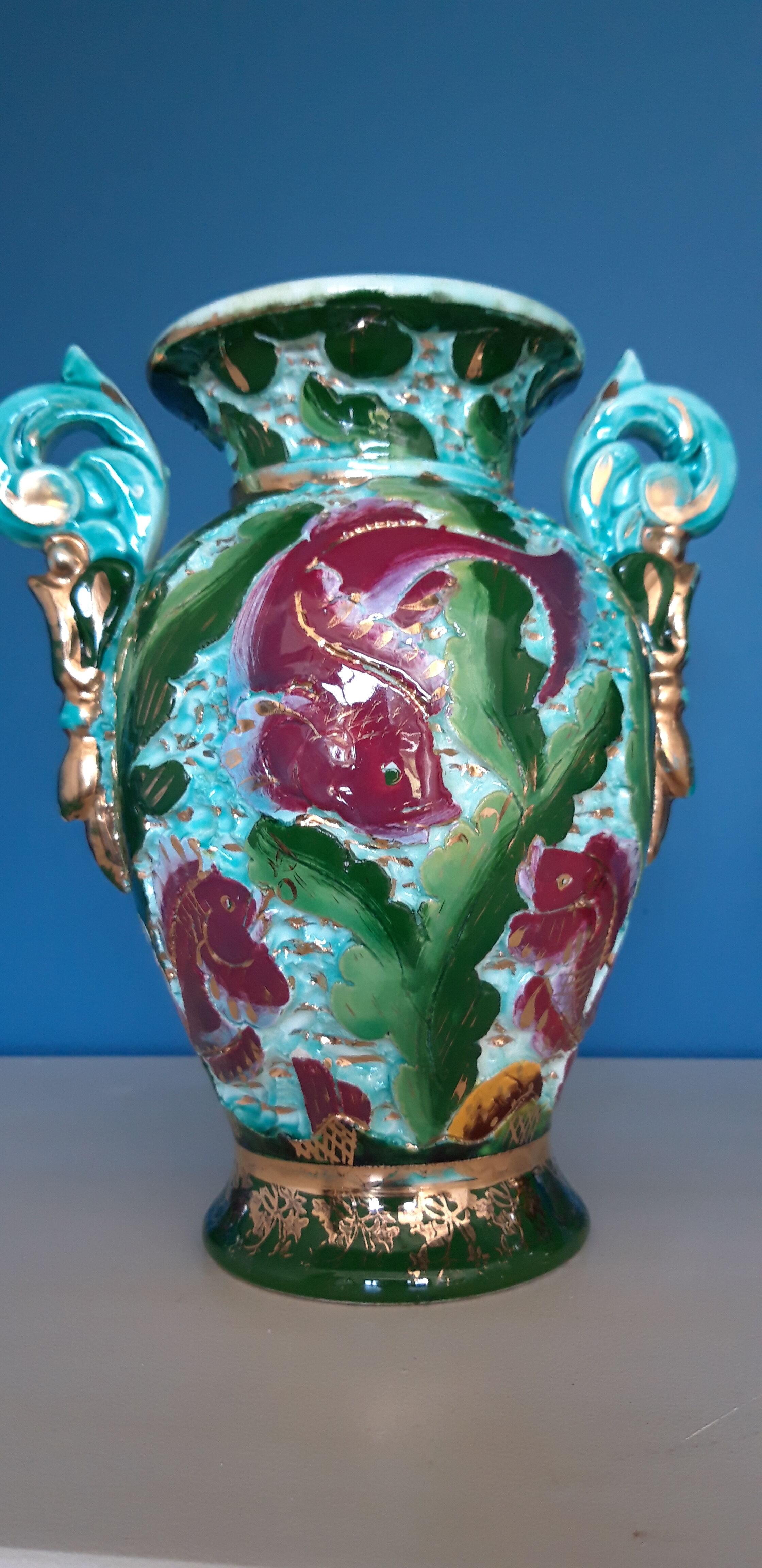 Pair of ceramic vases from Monaco from the 1950s