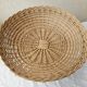 Wicker bowl on foot