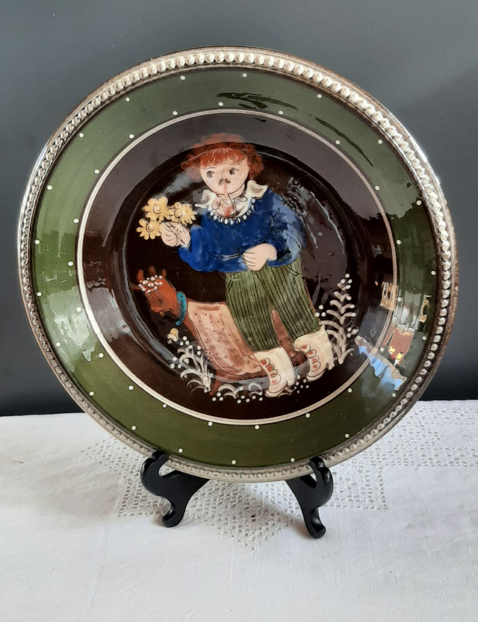 Decorative plate Hugo Kohler Biel