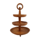 Serviteur corbeille a fruits en bois vintage scandinave