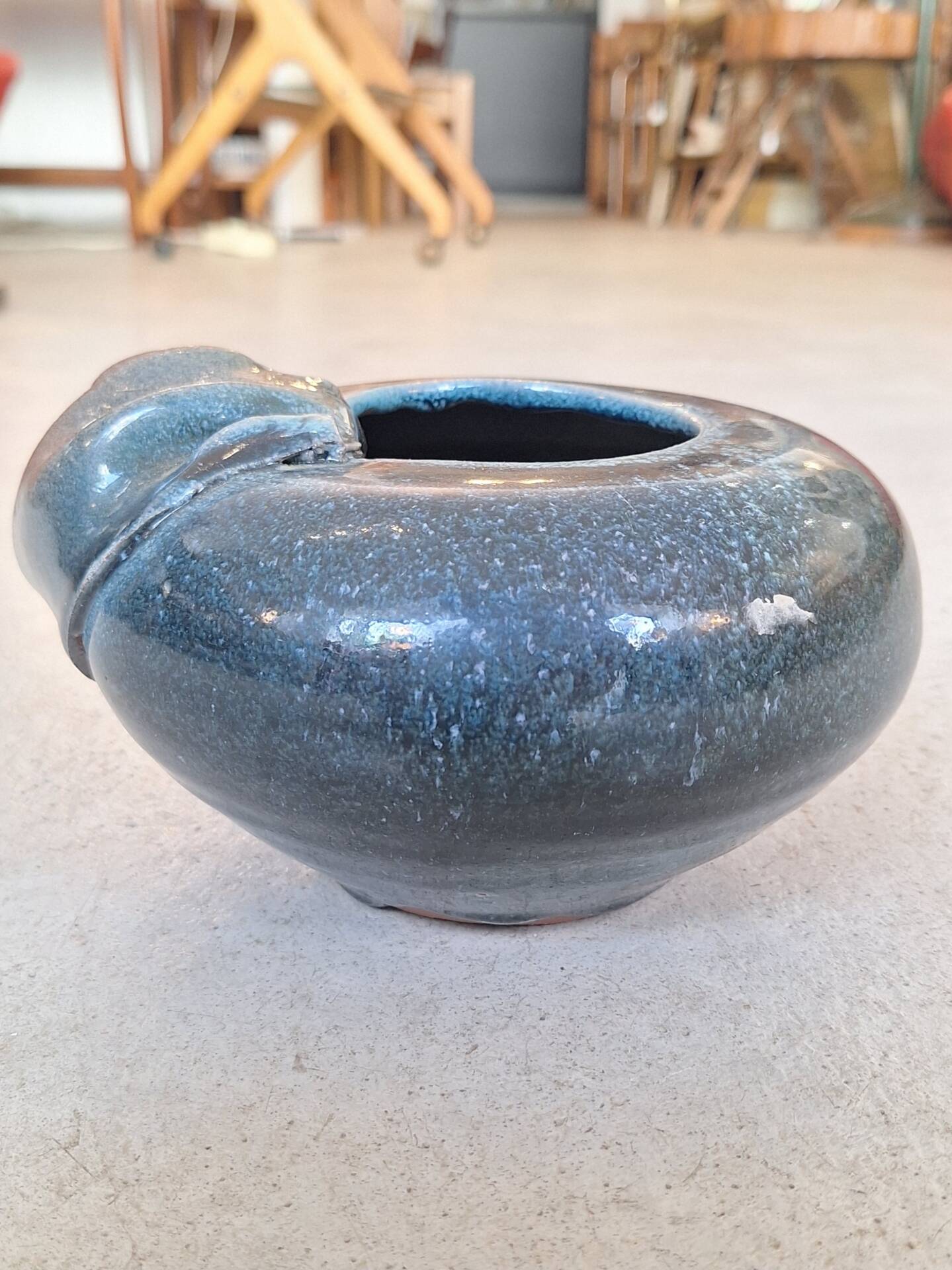 Glazed ceramic vase by Nadia and Alain Pinel
