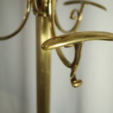 Art Deco brass coat rack from the 20th century.
