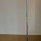 Lampadaire vintage moderniste « modèle 44 » Perzel métal chromé et verre sablé