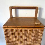 Rattan bread hutch