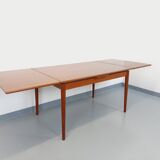 Vintage Scandinavian style dining table from the 50s and 60s in teak with extensions