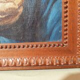 Orientalist painting man with turban wooden frame