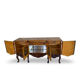 Buffet en noyer burr italien, années 1930.