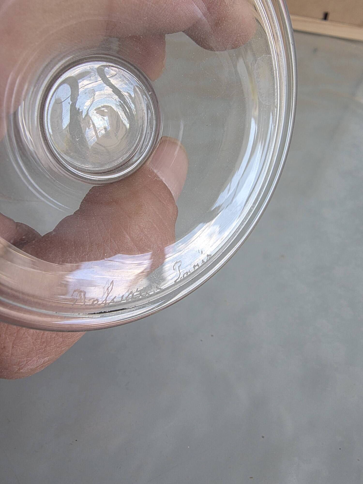 11 verres en cristal Delvaux Paris