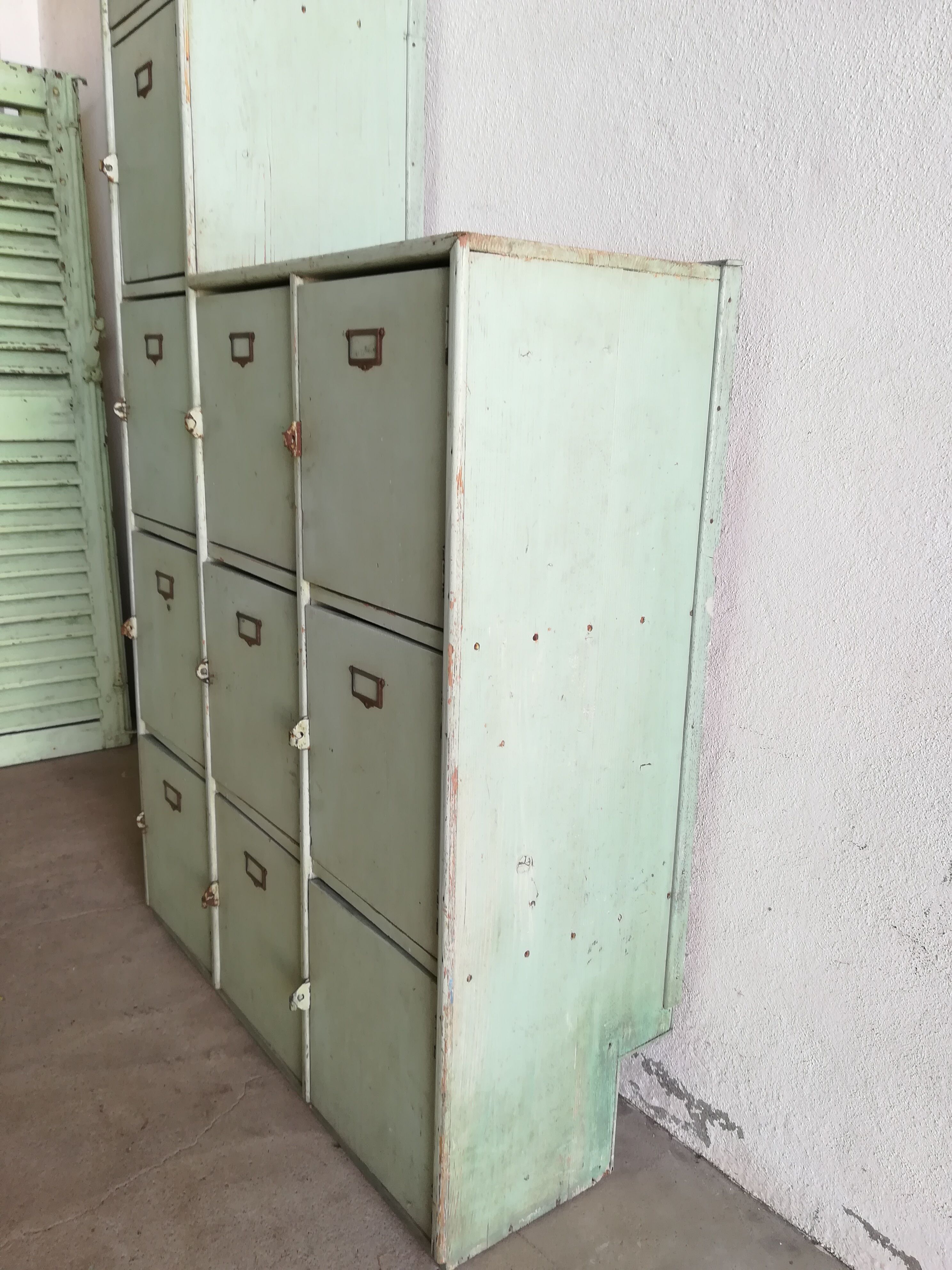 Furniture with lockers