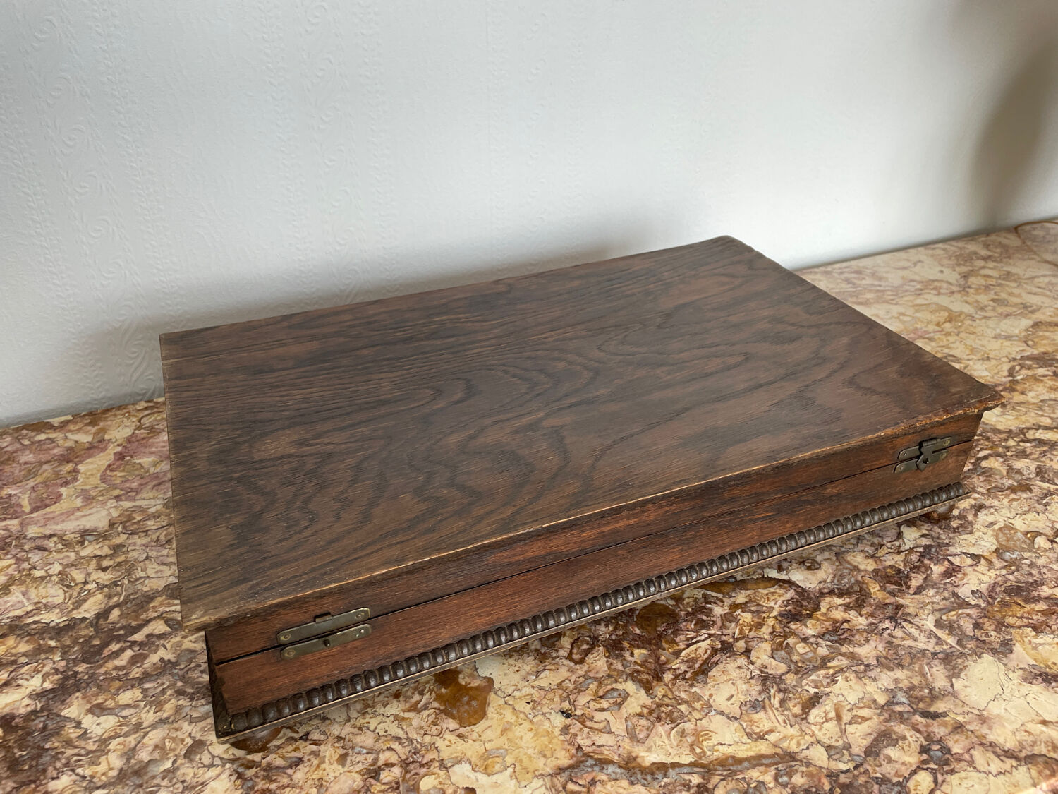 Wooden travel writing box