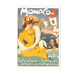 Affiche d'exposition, - monaco