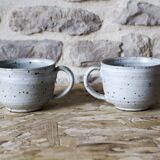 2 Gérald Pott enameled ceramic cups