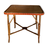 Side table in rattan