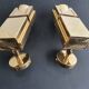 Pair of 1970s loft-style space age wall spotlights