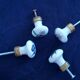 4 Limoges porcelain door knobs