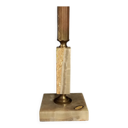 Onyx and Travertine Table Lamp Base