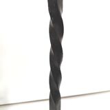 Candlestick pique candle 1950 metal and brass height 124cm