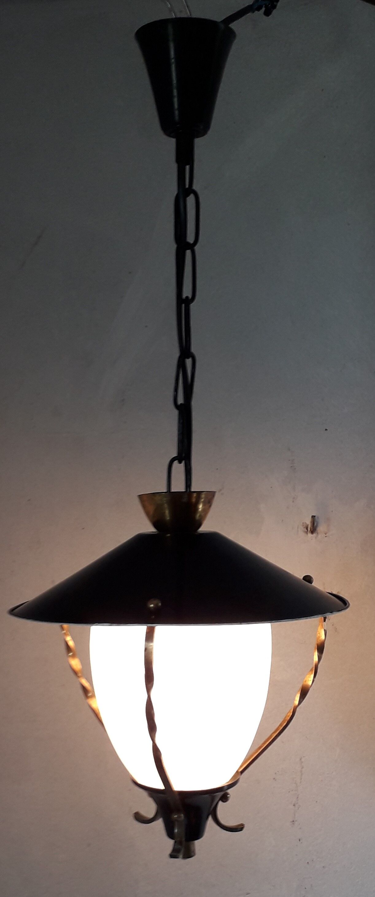 Hanging year 50 metal and opaline