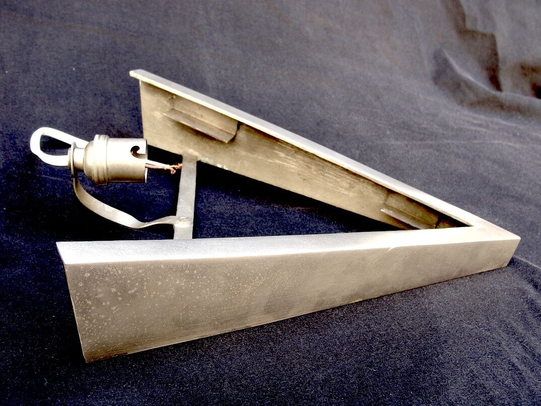 Art deco pressed glass sconce