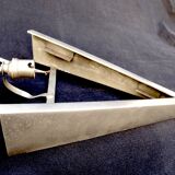 Art deco pressed glass sconce