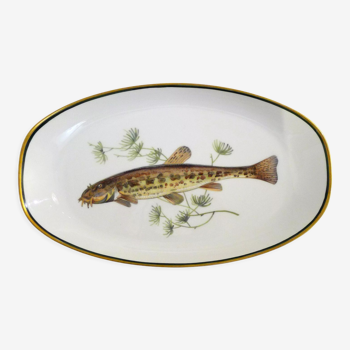 Plat poisson porcelaine