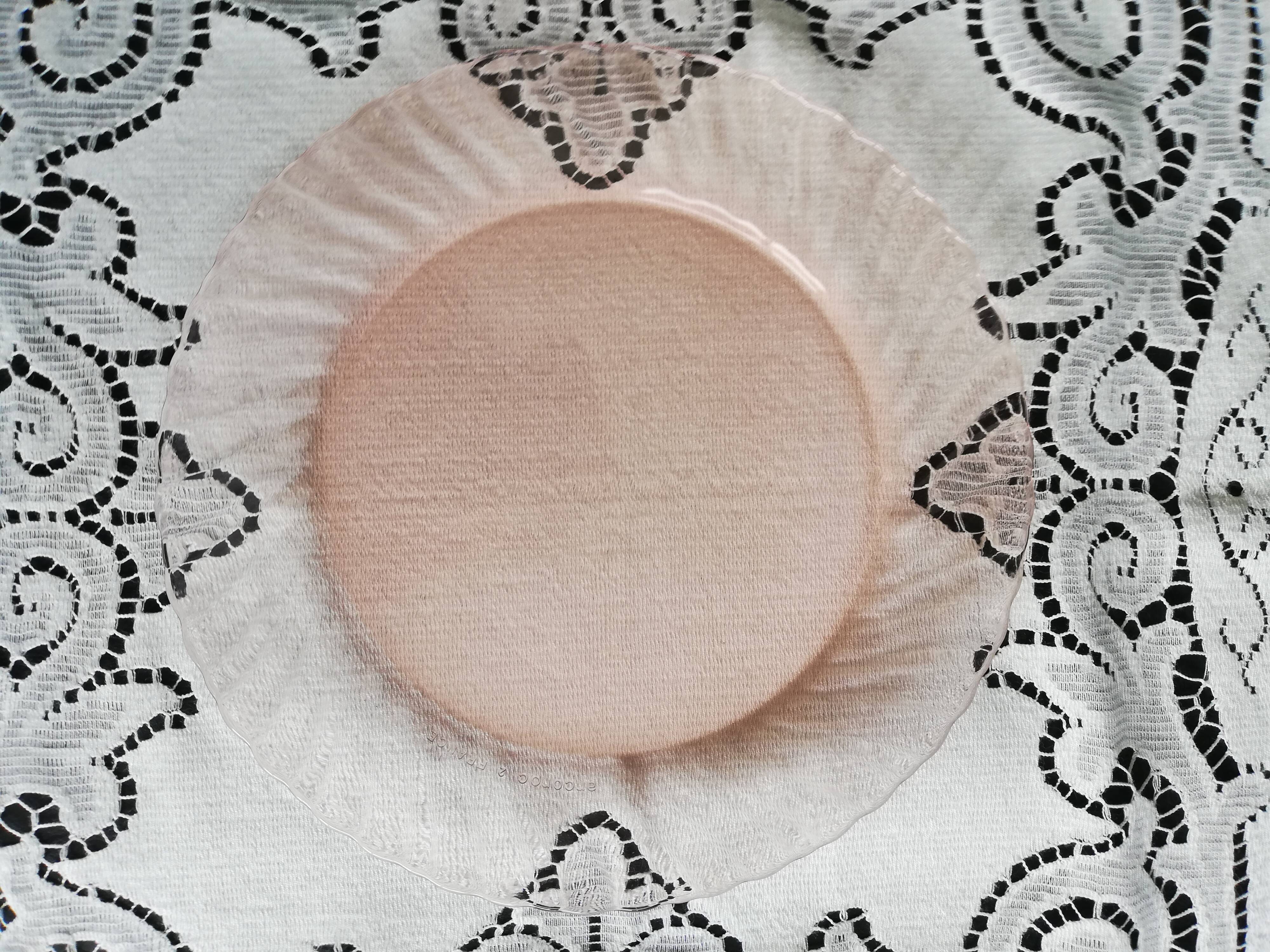 Set of 8 flat plates Rosaline Arcoroc