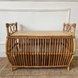 Vintage Rattan Toy Box