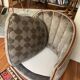 1930s armchair, grey velvet, designer fabric