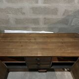 Industrial wood and metal sideboard