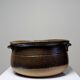 Marmite/old earthenware bowl from the 20th century, glazed stoneware from Puisaye.