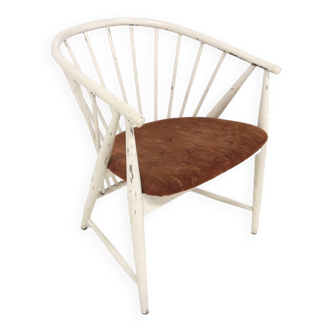 Fauteuil scandinave "Solfjädern", Sanna Rosén, Nässjö Stolefabrik, 1960