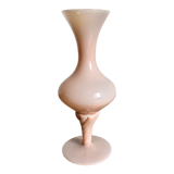 Pink opaline soliflore vase