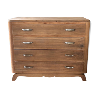 Solid walnut chest of drawers