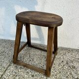 Industrial wooden stool