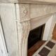 Antique marble fireplace with overmantel and mirror - Haussmannian apartment