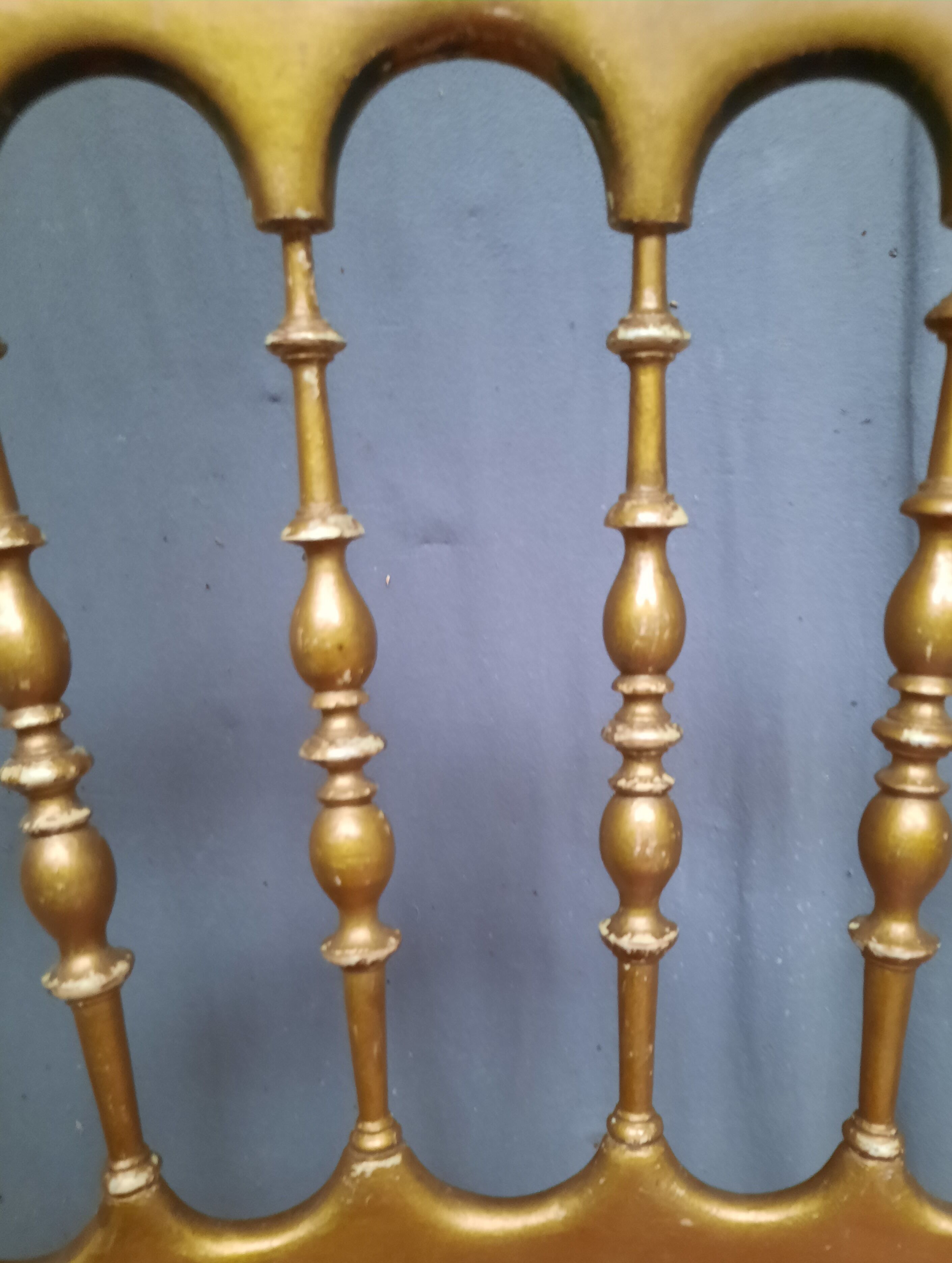 Pair of golden chairs Napoleon III
