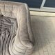 100% authentic Ligne Roset Togo 2-seater & corner diagonal striped fabric