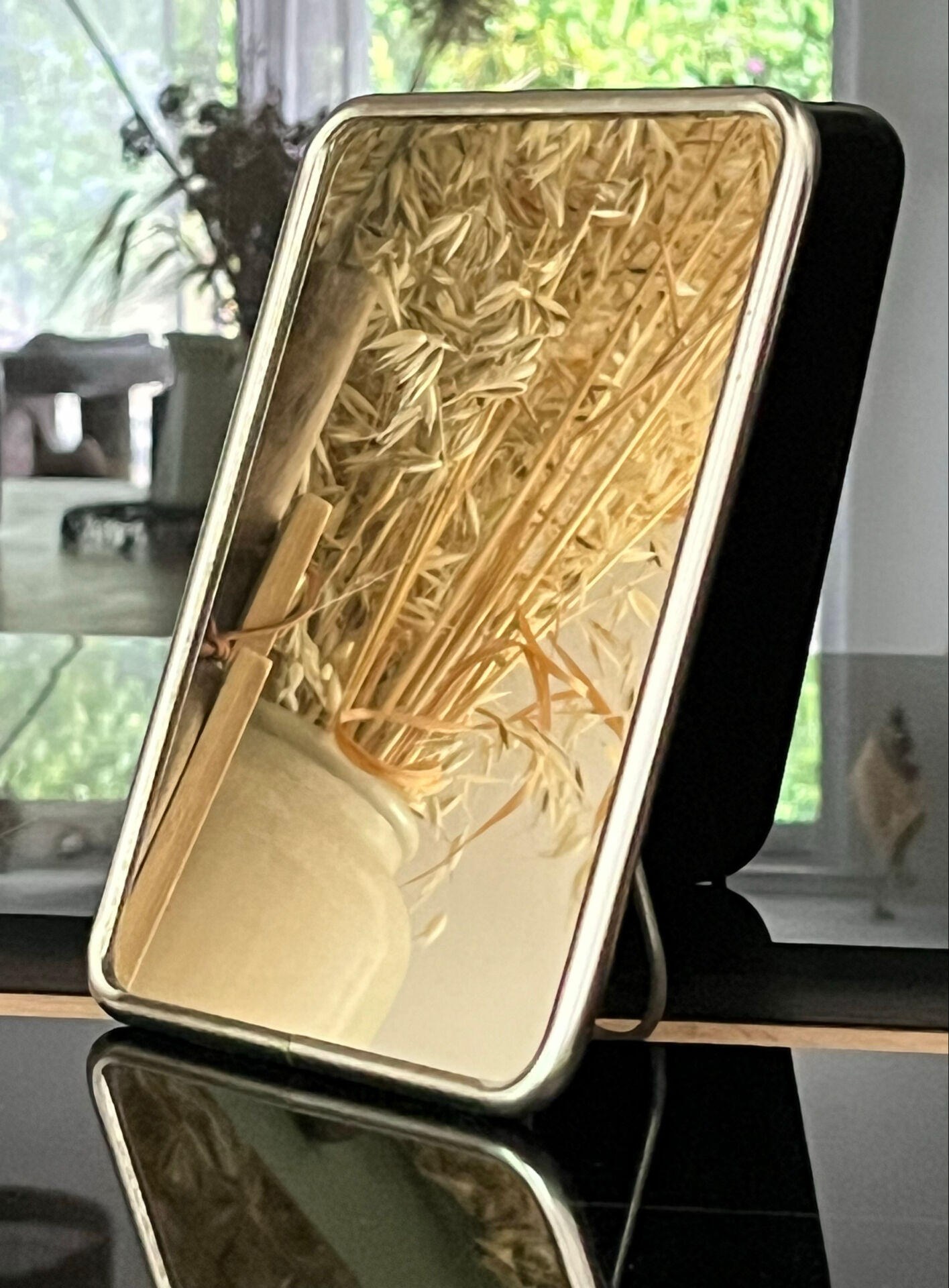 Small barber's mirror